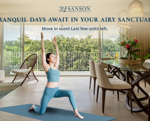 32 Sanson | balcony indoor yoga